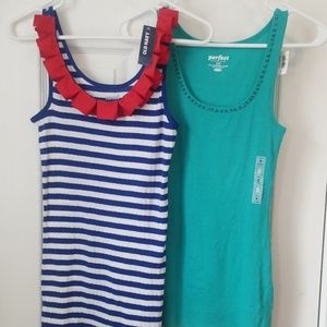 Old Navy tank tops NWT hand embellished size S